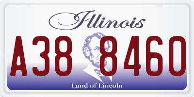 IL license plate A388460