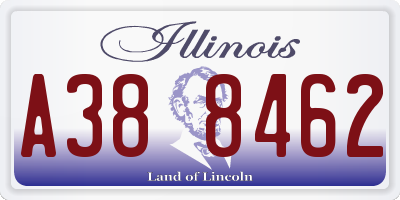 IL license plate A388462