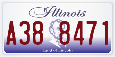 IL license plate A388471