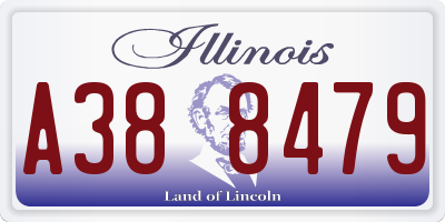 IL license plate A388479