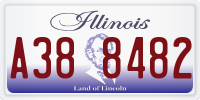 IL license plate A388482