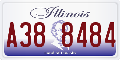 IL license plate A388484