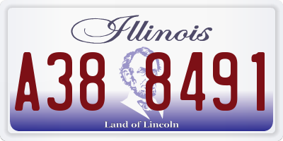 IL license plate A388491