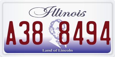 IL license plate A388494