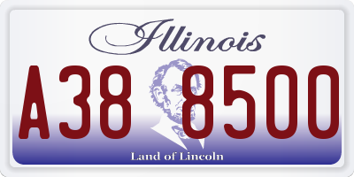 IL license plate A388500