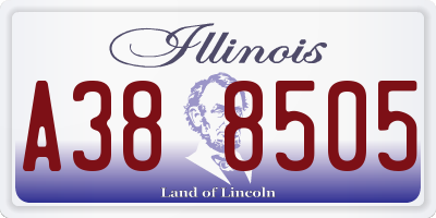 IL license plate A388505