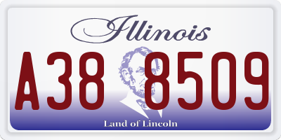 IL license plate A388509