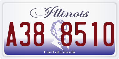 IL license plate A388510