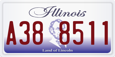 IL license plate A388511