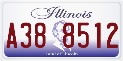 IL license plate A388512