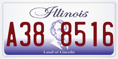 IL license plate A388516