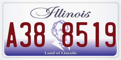 IL license plate A388519