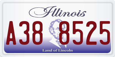 IL license plate A388525