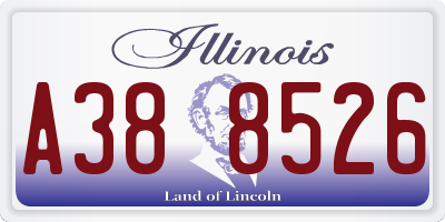 IL license plate A388526