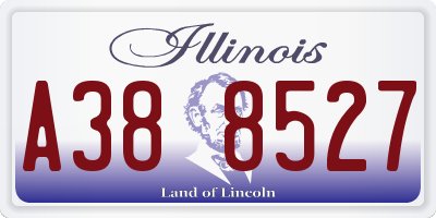 IL license plate A388527