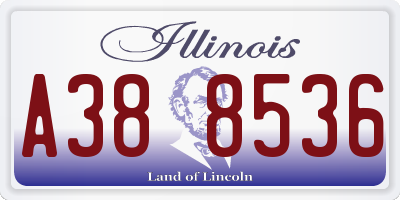 IL license plate A388536