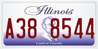 IL license plate A388544