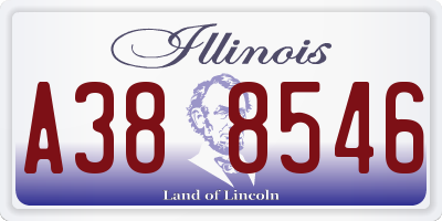 IL license plate A388546