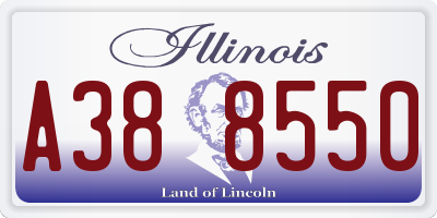 IL license plate A388550