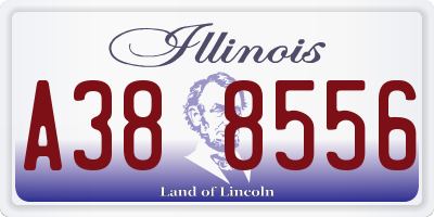 IL license plate A388556