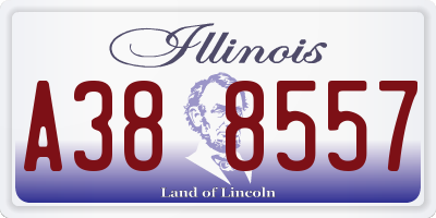 IL license plate A388557