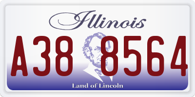 IL license plate A388564