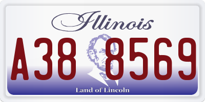 IL license plate A388569