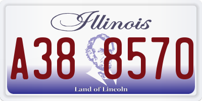 IL license plate A388570