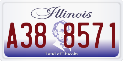 IL license plate A388571