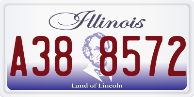 IL license plate A388572