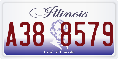 IL license plate A388579