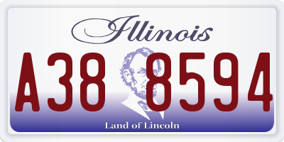IL license plate A388594