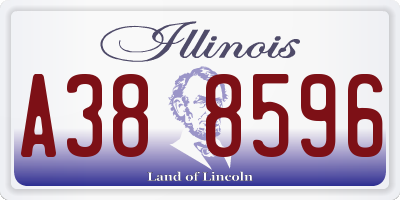 IL license plate A388596