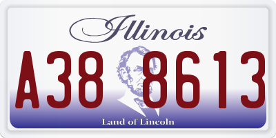 IL license plate A388613