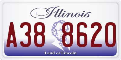 IL license plate A388620