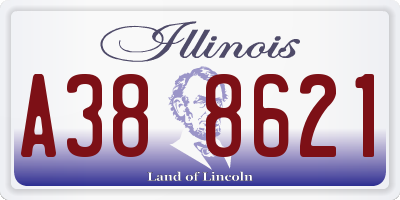 IL license plate A388621