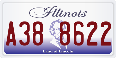 IL license plate A388622
