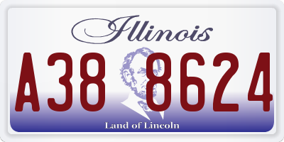IL license plate A388624