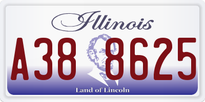 IL license plate A388625