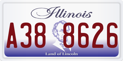 IL license plate A388626