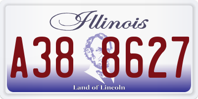 IL license plate A388627