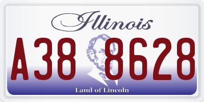 IL license plate A388628