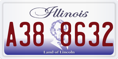 IL license plate A388632