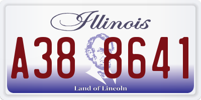 IL license plate A388641