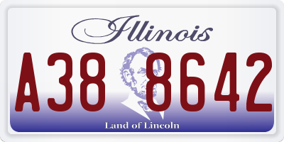 IL license plate A388642