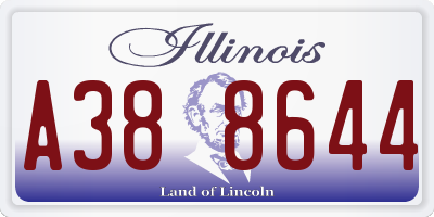 IL license plate A388644