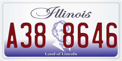 IL license plate A388646
