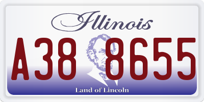 IL license plate A388655
