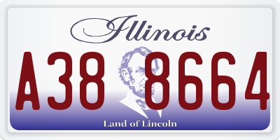 IL license plate A388664