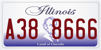 IL license plate A388666